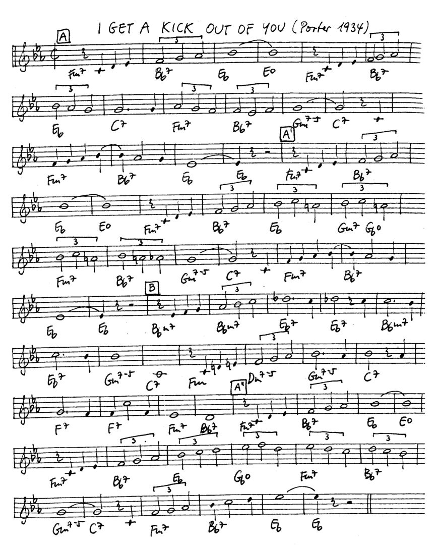 i get a kick out of you leadsheet – book us for your next 20s or gatsby event